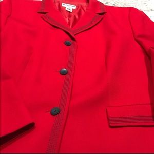 Vintage Pendleton Red Wool Jacket Blazer Warm Business Buttons 16W 16 XL chiefs